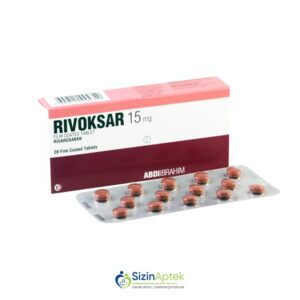 Rivoksar 15 mq N28 Ривоксар 15 мг N28 Tərkibi: Rivaroksaban Farmakoloji Təsiri: Antikoaqulyant Vahidi: TAB İstehsalcı Ölkə: Türkiyə İstehsalcı Firma: Abdi İbrahim Təsiredicinin miqdarı: Rivaroksaban  15 mq [  Rivoksar qiymet catdirilma / qiyməti çatdırılma Baku /  aptek onlayn online  ]