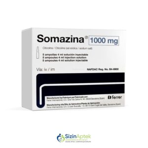 Somazina 1000 mq N5 Сомазина 1000 мг N5 Tərkibi: Sitikolin Farmakoloji Təsiri: Nootrop Vahidi: AMP İstehsalcı Ölkə: İSPANİYA Təsiredicinin miqdarı: Sitikolin  1000 mq  [  Somazina qiymet catdirilma / qiyməti çatdırılma Baku /  aptek onlayn online  ]