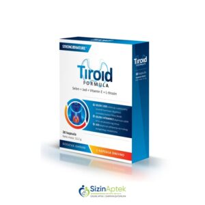 Tiroid Formula N30 Тироид формула N30 Tərkibi: L tirozin Vitamin E Selen Yod Farmakoloji Təsiri: Qalxanabənzər vəzinin funksiyasını tənzimləyici, antioksidant Vahidi: KAPS İstehsalcı Ölkə: SERBİYA Təsiredicinin miqdarı: L-tirozin  200 mq Vitamin E  10 mq Selen  100 mkq Yod  100 mkq [  Tiroid qiymet catdirilma / qiyməti çatdırılma Baku /  aptek onlayn online  ]