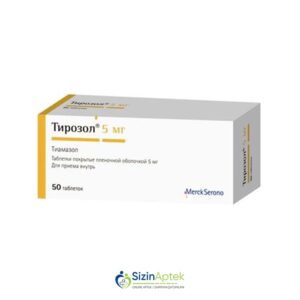 Tirozol 5 mq N50 Тирозол 5 мг N50 Tərkibi: Tiamazol Farmakoloji Təsiri: Tireoid əleyhinə Vahidi: TAB İstehsalcı Ölkə: GER Təsiredicinin miqdarı: Tiamazol 5 mq [  Tirozol qiymet catdirilma / qiyməti çatdırılma Baku /  aptek onlayn online  ]