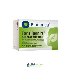 Tonzilqon N N50 Тонзилгон Н N50 Tərkibi: Gülxətmi kökü Çobanyastığı çiçəyi Qatırquyruğu otu Yunan qozu yarpağı Boymadərən otu Palıd qabığı Dərman zəncirotu Farmakoloji Təsiri: Antiseptik, iltihab əleyhinə Vahidi: TAB İstehsalcı Ölkə: GER İstehsalcı Firma: Bionorica [  Tonzilqon qiymet catdirilma / qiyməti çatdırılma Baku /  aptek onlayn online  ]