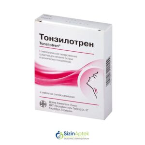 Tonzilotren A N40 (sorma tabletlər) Tonsilotren A Тонзилотрен А N40 (таблетки для рассасывания) Tərkibi: Atropin sulfat Hepar sulfur Kalium bixromat Silisium dioksid Civə 2 yodid Farmakoloji Təsiri: Homeopatik Vahidi: TAB İstehsalcı Ölkə: GER [  Tonzilotren qiymet catdirilma / qiyməti çatdırılma Baku /  aptek onlayn online  ]