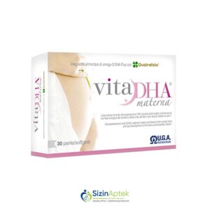 Vita DHA Materna N30 Вита ДГА Матерна N30 Tərkibi: Omeqa 3 DHT EPT Kvatrofol Farmakoloji Təsiri: Antioksidant, metabolik Vahidi: KAPS İstehsalcı Ölkə: İtaliya Təsiredicinin miqdarı: Omeqa 3  350 mq DHT  250 mq EPT  50 mq Kvatrofol  400 mkq [  Vita DHA qiymet catdirilma / qiyməti çatdırılma Baku /  aptek onlayn online  ]