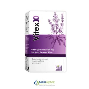 Viteks 10 N100 (Vitex 10) Витекс 10 N100 Tərkibi: Ərküdə ekstraktı Farmakoloji Təsiri: Qadın reproduktiv sistemini yaxşılaşdırıcı Vahidi: ADET İstehsalcı Ölkə: AZƏRBAYCAN Təsiredicinin miqdarı: Ərküdə ekstraktı  90 mq [  Viteks qiymet catdirilma / qiyməti çatdırılma Baku /  aptek onlayn online  ]