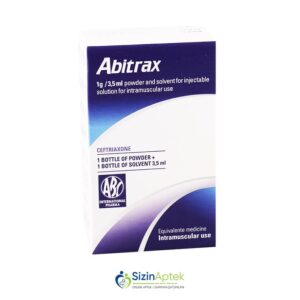 Abitraks 1 q N1 + Lidokain 1% 3.5 ml Tərkibi: Seftriakson Farmakoloji Təsiri: Antibiotik Vahidi: ADET İstehsalcı Ölkə: İTALİYA Təsiredicinin miqdarı: Seftriakson  1000 mq [  Abitraks qiymet catdirilma / qiyməti çatdırılma Baku /  aptek onlayn online  ]