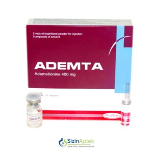 Ademta 400 mq N5 Tərkibi: Ademetionin Farmakoloji Təsiri: Hepatoprotektor Vahidi: AMP İstehsalcı Ölkə: Türkiyə İstehsalcı Firma: World Medicine Təsiredicinin miqdarı: Ademetionin  80 mq/ml [  Ademta qiymet catdirilma / qiyməti çatdırılma Baku /  aptek onlayn online  ]