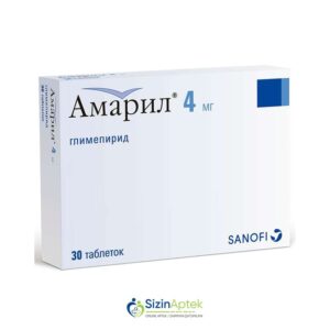 Amaril 4 mq N30  Tərkibi: Qlimepirid Farmakoloji Təsiri: Hipoqlikemik Vahidi: TAB İstehsalcı Ölkə: GER İstehsalcı Firma: Sanofi Aventis Təsiredicinin miqdarı: Qlimepirid  4 mq [  Amaril qiymet catdirilma / qiyməti çatdırılma Baku /  aptek onlayn online  ]
