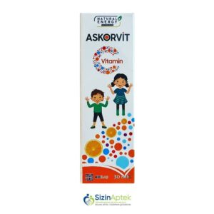 Askorvit damcı 30 ml Аскорвит капли 30 мл Tərkibi: C vitamini Vahidi: FL İstehsalcı Ölkə: TÜRKİYƏ Təsiredicinin miqdarı: C vitamini  90 mq  [  Askorvit  qiymet catdirilma / qiyməti çatdırılma Baku /  aptek onlayn online  ]