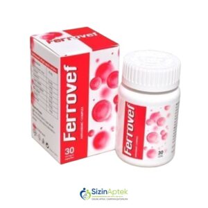 Ferrovef N60 Tərkibi: Dəmir Sink sulfat Mis sulfat Manqan sulfat Vitamin C Vitamin B6 Vitamin B12 Fol turşusu Farmakoloji Təsiri: Antianemik Vahidi: KAPS İstehsalcı Ölkə: Türkiyə İstehsalcı Firma: Vega İlac [  Ferrovef qiymet catdirilma / qiyməti çatdırılma Baku /  aptek onlayn online  ]