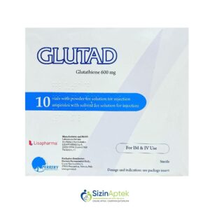 Glutad 600 mq N10 Tərkibi: Qlutation Farmakoloji Təsiri: Antioksidant, dezintoksikasiyaedici Vahidi: FL İstehsalcı Ölkə: İTALİYA Təsiredicinin miqdarı: Qlutation  600 mq [  Glutad qiymet catdirilma / qiyməti çatdırılma Baku /  aptek onlayn online  ]
