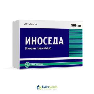 İnoseda 500 mq N20 Tərkibi: İnozin pranobeks Farmakoloji Təsiri: Virus əleyhinə, immunomoduləedici Vahidi: TAB İstehsalcı Ölkə: TÜRKİYƏ İstehsalcı Firma: World Medicine Təsiredicinin miqdarı: İnozin pranobeks  500 mq [  İnoseda qiymet catdirilma / qiyməti çatdırılma Baku /  aptek onlayn online  ]