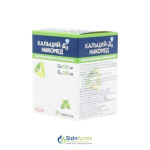 Kalsium D3 Nikomed 500 mq/200 BV N30 çeynəmə tabletlər (mentollu) Tərkibi: Kalsium karbonat Vitamin D3 Farmakoloji Təsiri: Kalsium -fosfor mübadiləsi tənzimləyicisi Vahidi: TAB İstehsalcı Ölkə: NORVEÇ Təsiredicinin miqdarı: Kalsium karbonat  500 mq Vitamin D3  200 BV [  Kalsium D3 Nikomed qiymet catdirilma / qiyməti çatdırılma Baku /  aptek onlayn online  ]