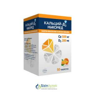 Kalsium D3 Nikomed 500 mq/200 BV N60 çeynəmə həblər (portağallı) Tərkibi: Kalsium karbonat Vitamin D3 Farmakoloji Təsiri: Kalsium - fosfor mübadiləsini tənzimləyən Vahidi: ADAT İstehsalcı Ölkə: NORVEÇ Təsiredicinin miqdarı: Kalsium karbonat  500 mq Vitamin D3  200 BV [  Kalsium D3 Nikomed qiymet catdirilma / qiyməti çatdırılma Baku /  aptek onlayn online  ]