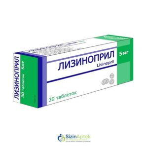 Lizinopril 5 mg N30 Hipotenziv [  Lizinopril qiymet catdirilma / qiyməti çatdırılma Baku /  aptek onlayn online  ]