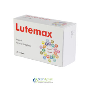 Lutemaks N30 (Lutemax) Лутемакс N30 Tərkibi: A vitamini, C vitamini, D3 vitamini, E vitamini K vitamini, B1 vitamini, B2 vitamini, B3 vitamini, B5 vitamini, B6 vitamini, B7 vitamini, B9 vitamini, B12 vitamini, Dəmir, Yod, Kalsium, Maqnezium, Manqan, Mis, Selen, Xrom, Sink, Lutein, Likopen Vahidi: TAB İstehsalcı Ölkə: Rumıniya İstehsalcı Firma: Pharmex [  Lutemaks qiymet catdirilma / qiyməti çatdırılma Baku /  aptek onlayn online  ]