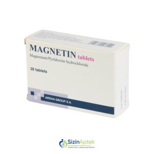 Maqnetin N30 Магнетин N30 Tərkibi: MaqneziumB6 vitamini Farmakoloji Təsiri: Sedativ Vahidi: TAB İstehsalcı Ölkə: RUMINİYA [  Maqnetin qiymet catdirilma / qiyməti çatdırılma Baku /  aptek onlayn online  ]