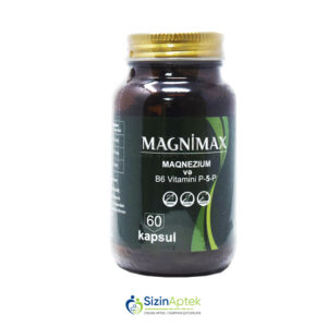 Magnimaks N60 (Magnimax) Tərkibi: Maqnezium bisqlisinat B6 vitamini Maqnezium sitrat İstehsalcı Ölkə: Türkiyə Təsiredicinin miqdarı: Maqnezium bisqlisinat  500 mq B6 vitamini  2.5 mq  Maqnezium sitrat  193.75 mq  [  Magnimaks qiymet catdirilma / qiyməti çatdırılma Baku /  aptek onlayn online  ]