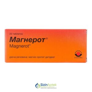 Maqnerot 500 mq N20 Магнерот 500 мг N20 Tərkibi: Maqnezium orotat dihidrat Farmakoloji Təsiri: Maqnezium çatışmazlığını bərpaedici Vahidi: TAB İstehsalcı Ölkə: GER Təsiredicinin miqdarı: Maqnezium orotat dihidrat  500 mq [  Maqnerot qiymet catdirilma / qiyməti çatdırılma Baku /  aptek onlayn online  ]