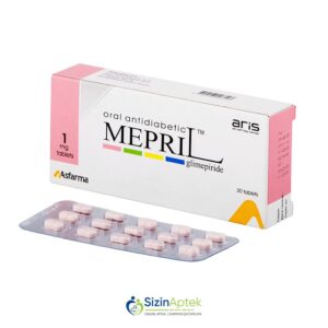 Mepril 1 mq N30 Tərkibi: Qlimepirid Farmakoloji Təsiri: Hipoqlikemik Vahidi: TAB İstehsalcı Ölkə: TÜRKİYƏ Təsiredicinin miqdarı: Qlimepirid  1 mq [  Mepril qiymet catdirilma / qiyməti çatdırılma Baku /  aptek onlayn online  ]