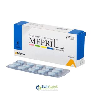Mepril 4 mq N30   Tərkibi: Qlimepirid Farmakoloji Təsiri: Hipoqlikemik Vahidi: TAB İstehsalcı Ölkə: TÜRKİYƏ Təsiredicinin miqdarı: Qlimepirid  4 mq [  Mepril qiymet catdirilma / qiyməti çatdırılma Baku /  aptek onlayn online  ]