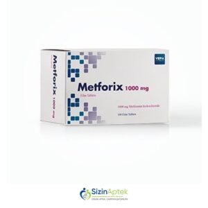 Metforiks 1000 mq N100 Tərkibi: Metformin hidroxlorid Farmakoloji Təsiri: Hipoqlikemik Vahidi: TAB İstehsalcı Ölkə: TÜRKİYƏ İstehsalcı Firma: Vefa Təsiredicinin miqdarı: Metformin hidroxlorid  1000 mq [  Metforiks qiymet catdirilma / qiyməti çatdırılma Baku /  aptek onlayn online  ]