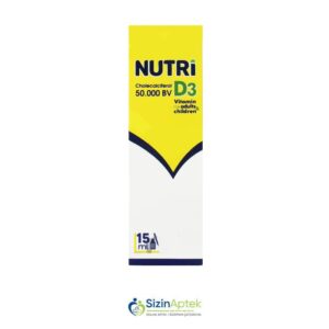 Nutri D3 damcı 50 000 BV 15 ml Нутри D3 капли 50 000 МЕ 15 мл Tərkibi: D3 vitamini İstehsalcı Ölkə: Türkiyə Təsiredicinin miqdarı: D3 vitamini  1.25 mq  [  Nutri D3 qiymet catdirilma / qiyməti çatdırılma Baku /  aptek onlayn online  ]