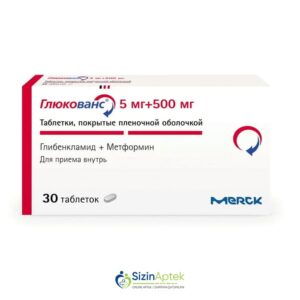 Qlükovans 500 mq/5 mq N30 Tərkibi: Qlibenklamid Metformin Farmakoloji Təsiri: Hipoqlikemik Vahidi: TAB İstehsalcı Ölkə: FRANSA İstehsalcı Firma: Merck Təsiredicinin miqdarı: Qlibenklamid  5 mq Metformin  500 mq [  Qlükovans qiymet catdirilma / qiyməti çatdırılma Baku /  aptek onlayn online  ]