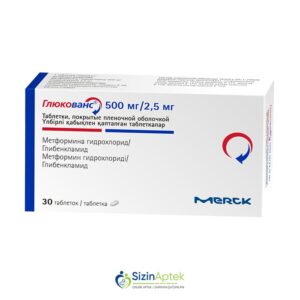 Qlükovans 500 mq/2.5 mq N30 Tərkibi: Qlibenklamid Metformin Farmakoloji Təsiri: Hipoqlikemik Vahidi: TAB İstehsalcı Ölkə: FRANSA İstehsalcı Firma: Merck Təsiredicinin miqdarı: Qlibenklamid  2.5 mq Metformin  500 mq [  Qlükovans qiymet catdirilma / qiyməti çatdırılma Baku /  aptek onlayn online  ]