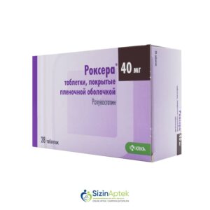 Roksera 40 mq N28 Tərkibi: Rosuvastatin Farmakoloji Təsiri: Hipolipidemik Vahidi: TAB İstehsalcı Ölkə: SLOVENIYA İstehsalcı Firma: KRKA Təsiredicinin miqdarı: Rosuvastatin  40 mq [  Roksera qiymet catdirilma / qiyməti çatdırılma Baku /  aptek onlayn online  ]