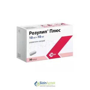 Rozulip plus 10 mq/10 mq N30 Tərkibi: Rosuvastatin Ezetimib Farmakoloji Təsiri: Hipolipidemik Vahidi: KAPS İstehsalcı Ölkə:MACARISTAN İstehsalcı Firma: Egis Təsiredicinin miqdarı: Rosuvastatin  10 mq Ezetimib  10 mq [  Rozulip qiymet catdirilma / qiyməti çatdırılma Baku /  aptek onlayn online  ]