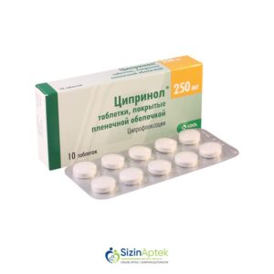 Siprinol 250 mq N10 Tərkibi: Siprofloksasin Farmakoloji Təsiri: Аntibiotik Vahidi: TAB İstehsalcı Ölkə: SLOVENIYA İstehsalcı Firma: KRKA Təsiredicinin miqdarı: Siprofloksasin  250 mq [  Siprinol qiymet catdirilma / qiyməti çatdırılma Baku /  aptek onlayn online  ]