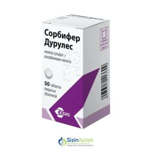 Sorbifer Durules 320 mq N30 Tərkibi: Dəmir sulfat Askorbin turşusu Farmakoloji Təsiri: Antianemik,dəmir çatışmazlığı əleyhinə Vahidi: TAB İstehsalcı Ölkə: MACARISTAN İstehsalcı Firma: Egis Təsiredicinin miqdarı: Dəmir sulfat  320 mq  Askorbin turşusu  60 mq [  Sorbifer qiymet catdirilma / qiyməti çatdırılma Baku /  aptek onlayn online  ]
