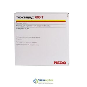 Tioktasid 600 mq 24 ml N5 Tərkibi: Alfa lipoy turşusu Farmakoloji Təsiri: Hipolipidemik, hipoqlikemik, hepatoprotektor Vahidi: AMP İstehsalcı Ölkə: GER Təsiredicinin miqdarı: Alfa lipoy turşusu  600 mq [  Tioktasid qiymet catdirilma / qiyməti çatdırılma Baku /  aptek onlayn online  ]