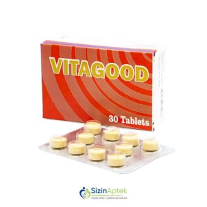 Vitagood N30 Tərkibi: Beta qlükan C vitamini A vitamini B1 vitamini B2 vitamini B3 vitamini B4 vitamini B5 vitamini B6 vitamini B12 vitamini D3 vitamini E vitamini Biotin Fol turşusu Yod Sink Kalsium Maqnezium Mis Farmakoloji Təsiri: Polivitamin Vahidi: TAB İstehsalcı Ölkə: TÜRKİYƏ [  Vitagood qiymet catdirilma / qiyməti çatdırılma Baku /  aptek onlayn online  ]