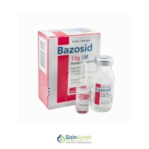 Bazosid 1,5 q Tərkibi: Ampisillin Sulbaktam Farmakoloji Təsiri: Antibiotik Vahidi: AMP İstehsalcı Ölkə: TÜRKİYƏ Təsiredicinin miqdarı : Ampisillin 1.0 q Sulbaktam 0.5 q [ Bazosid qiymet catdirilma / qiyməti çatdırılma Baku / aptek onlayn online ]