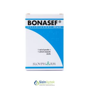Bonasef 0.5 q N1 500 Tərkibi: Seftriakson Farmakoloji Təsiri: Antibakterial Vahidi: AMP İstehsalcı Ölkə: Sloveniya Təsiredicinin miqdarı: Seftriakson 0.5 q [ Bonasef qiymet catdirilma / qiyməti çatdırılma Baku / aptek onlayn online ]