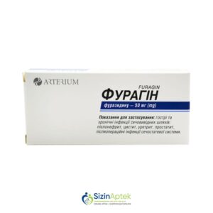 Furagin 50 mq N30 Tərkibi: Furazidin Farmakoloji Təsiri: Mikrob əleyhinə Vahidi: TAB İstehsalcı Ölkə: UKRAYNA İstehsalcı Firma: Arterium(Kievmed) Təsiredicinin miqdarı : Furazidin 50 mq [ Furagin qiymet catdirilma / qiyməti çatdırılma Baku / aptek onlayn online ]
