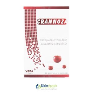 Qrannoza N30 Tərkibi: Quşüzümü D monnoza Farmakoloji Təsiri: Uroseptik , sidikqovucu Vahidi: KAPS İstehsalcı Ölkə: TÜRKİYƏ Təsiredicinin miqdarı : Quşüzümü 250 mq D -monnoza 200 mq [ Qrannoza qiymet catdirilma / qiyməti çatdırılma Baku / aptek onlayn online ]