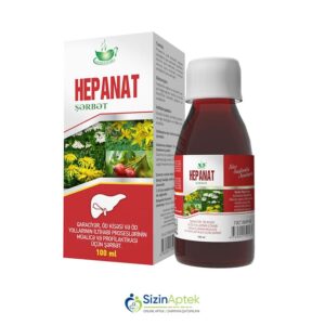 Hepanat şərbət 100 ml Tərkibi: Solmazçiçəyi Alaqanqal Boymadərən Andız itburnu Yatıqqanqal Farmakoloji Təsiri: Hepatoprotektor Vahidi: FL İstehsalcı Ölkə: AZƏRBAYCAN İstehsalcı Firma: Herba Flora [ Hepanat qiymet catdirilma / qiyməti çatdırılma Baku / aptek onlayn online ]