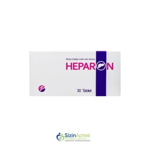 Heparon N30 Tərkibi: Artişok 100 mq, Silimarin 70 mq, Soya ekstraktı 150 mq, Ödotu (Solmaz çiçəyi) 50 mq [ Heparon qiymet catdirilma / qiyməti çatdırılma Baku / aptek onlayn online ]