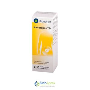 Kanefron N 100 ml Tərkibi: Qızılçətir otu Levistik kökü Rozmarin yarpaqları Farmakoloji Təsiri: Sidikqovucu , spazmolitik, iltihabəleyhinə, antibakterial Vahidi: FL İstehsalcı Ölkə: GER İstehsalcı Firma: Bionorica Təsiredicinin miqdarı : Qızılçətir otu 0.6 q Levistik kökü 0.6 q Rozmarin yarpaqları 0.6 q [ Kanefron qiymet catdirilma / qiyməti çatdırılma Baku / aptek onlayn online ]