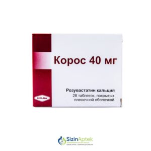 Koros 40 mq N28 Tərkibi: Rozuvastatin kalsium Farmakoloji Təsiri: Hipolipidemik Vahidi: TAB İstehsalcı Ölkə: TÜRKİYƏ Təsiredicinin miqdarı : Rozuvastatin kalsium 40 mq [ Koros qiymet catdirilma / qiyməti çatdırılma Baku / aptek onlayn online ]