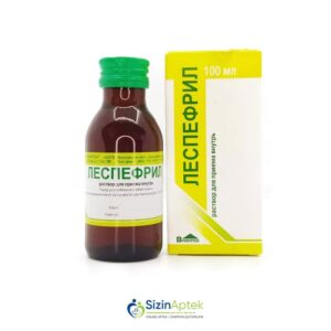 Lespefril 100 ml şərbət Tərkibi: Iki rəngli lespedezanın, tumurcuqları Etil spirti, Təmiz su, Anis yağı Farmakoloji Təsiri: Iltihab əleyhinə Vahidi: FL İstehsalcı Ölkə: RUSİYA Təsiredicinin miqdarı : Iki rəngli lespedezanın tumurcuqları 708 q Etil spirti 95 % 1210 ml Təmiz su 680 ml Anis yağı 0.7 q [ Lespefril qiymet catdirilma / qiyməti çatdırılma Baku / aptek onlayn online ]