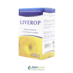 Liverop 500 mq N50 Tərkibi: Ənginar otunun ekstraktı Alaqanqal meyvəsinin ekstraktı Solmazçiçəyi çiçəyinin ekstraktı Farmakoloji Təsiri: Hepatoprotektor Vahidi: KAPS İstehsalcı Ölkə: BELARUS [ Liverop qiymet catdirilma / qiyməti çatdırılma Baku / aptek onlayn online ]
