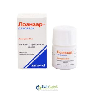 Loenzar-Sanovel 30 mq N14 Tərkibi: Lansoprazol Farmakoloji Təsiri: Xora əleyhinə Vahidi: TAB İstehsalcı Ölkə: TÜRKİYƏ İstehsalcı Firma: Sanovel Təsiredicinin miqdarı: Lansoprazol  30 mq  [  Loenzar qiymet catdirilma / qiyməti çatdırılma Baku /  aptek onlayn online  ]