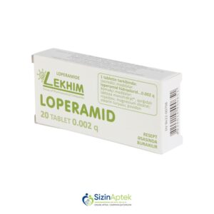 Loperamid 2 mq N20 Tərkibi: Loperamid Farmakoloji Təsiri: Diareya əleyhinə Vahidi: TAB İstehsalcı Ölkə: UKRAYNA Təsiredicinin miqdarı: Loperamid  2 mq [  Loperamid qiymet catdirilma / qiyməti çatdırılma Baku /  aptek onlayn online  ]