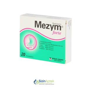 Mezim Forte 3500 TV N20 (Mezym Forte) Tərkibi: Lipaza Amilaza Proteaza Farmakoloji Təsiri: Fermentativ Vahidi: TAB İstehsalcı Ölkə: Almaniya İstehsalcı Firma: Berlin Chemie Təsiredicinin miqdarı: Lipaza  3500 TV Amilaza  4200 TV  Proteaza  250 TV [  Mezim qiymet catdirilma / qiyməti çatdırılma Baku /  aptek onlayn online  ]