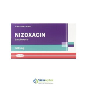 Nizoksasin 500 mq N7 (Nizoxacin) Tərkibi: Levofloksasin Farmakoloji Təsiri: Antibakterial Vahidi: TAB İstehsalcı Ölkə: TÜRKİYƏ Təsiredicinin miqdarı: Levofloksasin 500 mq [ Nizoksasin qiymet catdirilma / qiyməti çatdırılma Baku / aptek onlayn online ]