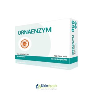 Ornaenzim N30  Tərkibi: Pankreatin Lipaza Amilaza Proteaza Pepsin Bromelain Papain Şüyüd ekstraktı Farmakoloji Təsiri: Fermentativ Vahidi: KAPS İstehsalcı Ölkə: BRİTANİYA [  Ornaenzim qiymet catdirilma / qiyməti çatdırılma Baku /  aptek onlayn online  ]