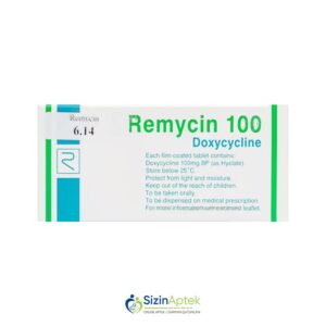 Remisin 100 mq N10 (Remycin) Tərkibi: Doksisiklin Farmakoloji Təsiri: Antibakterial Vahidi: TAB İstehsalcı Ölkə: KİPR Təsiredicinin miqdarı : Doksisiklin 100 mq [ Remisin qiymet catdirilma / qiyməti çatdırılma Baku / aptek onlayn online ]